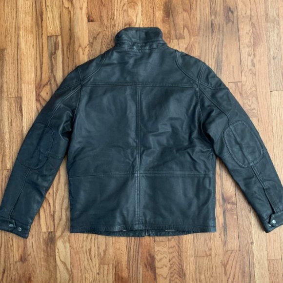 Mens Black Leather Jacket - Picture 2 of 2